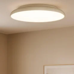 Plafoniere Moderne-Selezionato da Mazzolaluce Plafoniera moderna champagne 45cm led cct dimmerabile