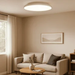 Plafoniere Moderne-Selezionato da Mazzolaluce Plafoniera moderna champagne 45cm led cct dimmerabile