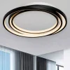 Plafoniere Moderne-Selezionato da Mazzolaluce Plafoniera moderna circolare led 3000k per camera da letto dimmerabile