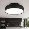 Plafoniere Moderne-Selezionato da Mazzolaluce Plafoniera moderna 40 cm nera tonda led 3000k dimmerabile per cucina