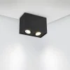 Plafoniere Moderne-Selezionato da Mazzolaluce Plafoniera moderna con faretti orientabili nera