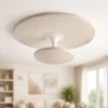 Plafoniere Moderne-Fabas Luce Plafoniera moderna conrad sabbia per sala da pranzo