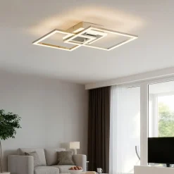 Plafoniere Moderne-Selezionato da Mazzolaluce Plafoniera moderna cromata led 4000k dimmerabile orientabile