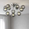 Plafoniere Moderne-Maytoni Plafoniera moderna dallas sfere vetro trasparente fume