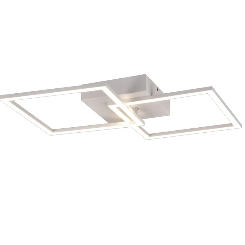 Plafoniere Moderne-Selezionato da Mazzolaluce Plafoniera moderna da salotto led 4000k orientabile bianca