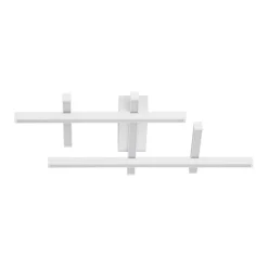 Plafoniere Moderne-Selezionato da Mazzolaluce Plafoniera moderna design geometrico bianca led 42w 3000k