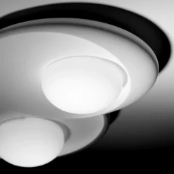 Plafoniere Moderne-Sforzin Illuminazione Plafoniera moderna gesso pitturabile bianca sforzin pitane