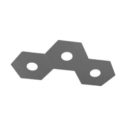 Plafoniere Moderne-Top Light Plafoniera moderna grigio antracite toplight hexagon