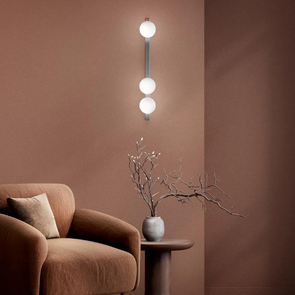 Plafoniere Moderne-Perenz Illuminazione Plafoniera moderna grigio titanio con sfere snooky perenz