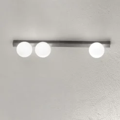 Plafoniere Moderne-Perenz Illuminazione Plafoniera moderna grigio titanio con sfere snooky perenz
