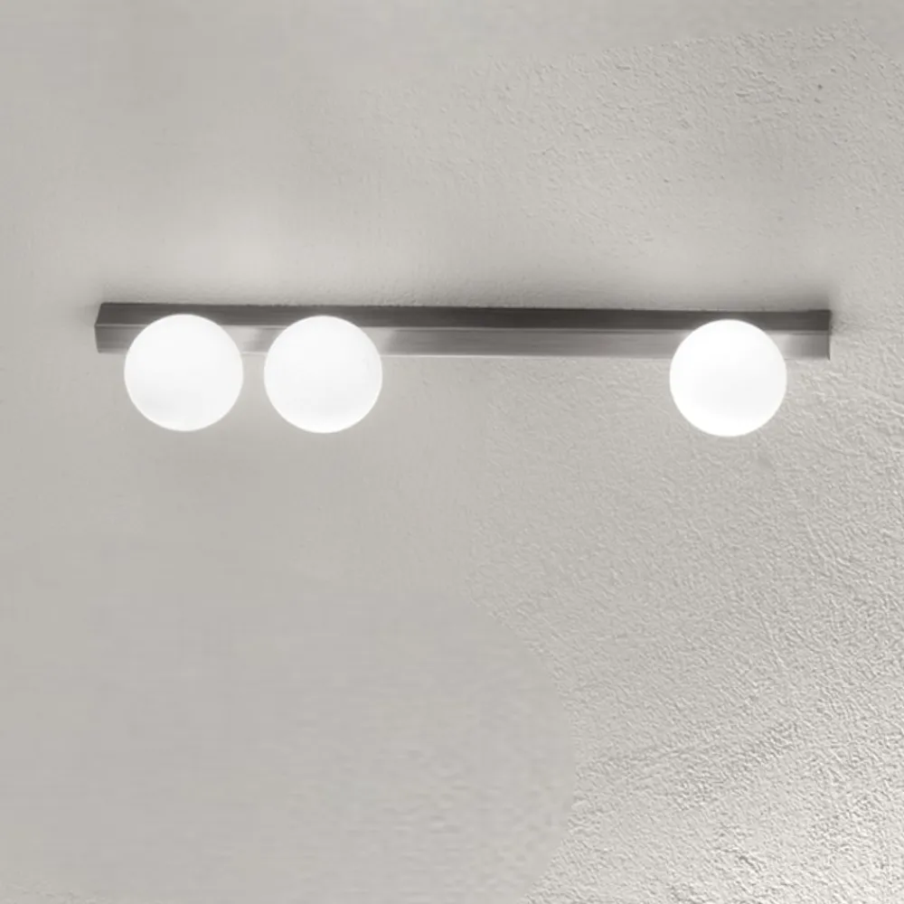 Plafoniere Moderne-Perenz Illuminazione Plafoniera moderna grigio titanio con sfere snooky perenz
