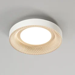 Plafoniere Moderne-Perenz Illuminazione Plafoniera moderna hive led 40w 3000k 4000k bianco oro perenz