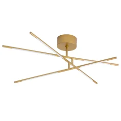Plafoniere Moderne-Selezionato da Mazzolaluce Plafoniera moderna led 3000k dimmerabile ottone orientabile