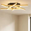 Plafoniere Moderne-Selezionato da Mazzolaluce Plafoniera moderna led 3000k dimmerabile oro spazzolato