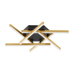 Plafoniere Moderne-Selezionato da Mazzolaluce Plafoniera moderna led 3000k dimmerabile oro spazzolato