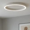 Lampadari Moderni-Selezionato da Mazzolaluce Plafoniera moderna led 3000k dimmerabile cerchio bianco 80 cm