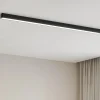 Plafoniere Moderne-Linea Light Plafoniera moderna led 3000k nera satori 86cm