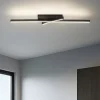 Plafoniere Moderne-Selezionato da Mazzolaluce Plafoniera moderna led 41w cct minimalista nera per ufficio