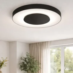 Plafoniere Moderne-Vivida International Plafoniera moderna led 24w 3000k 4000k aurea vivida nera