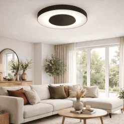 Plafoniere Moderne-Vivida International Plafoniera moderna led 24w 3000k 4000k aurea vivida nera