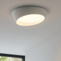 Plafoniere Moderne-Ondaluce Plafoniera moderna led 25w 3000k+4000k half bianca 31cm