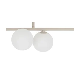 Plafoniere Moderne-Selezionato da Mazzolaluce Plafoniera moderna lunga 200 cm da soffitto colore champagne per soggiorno