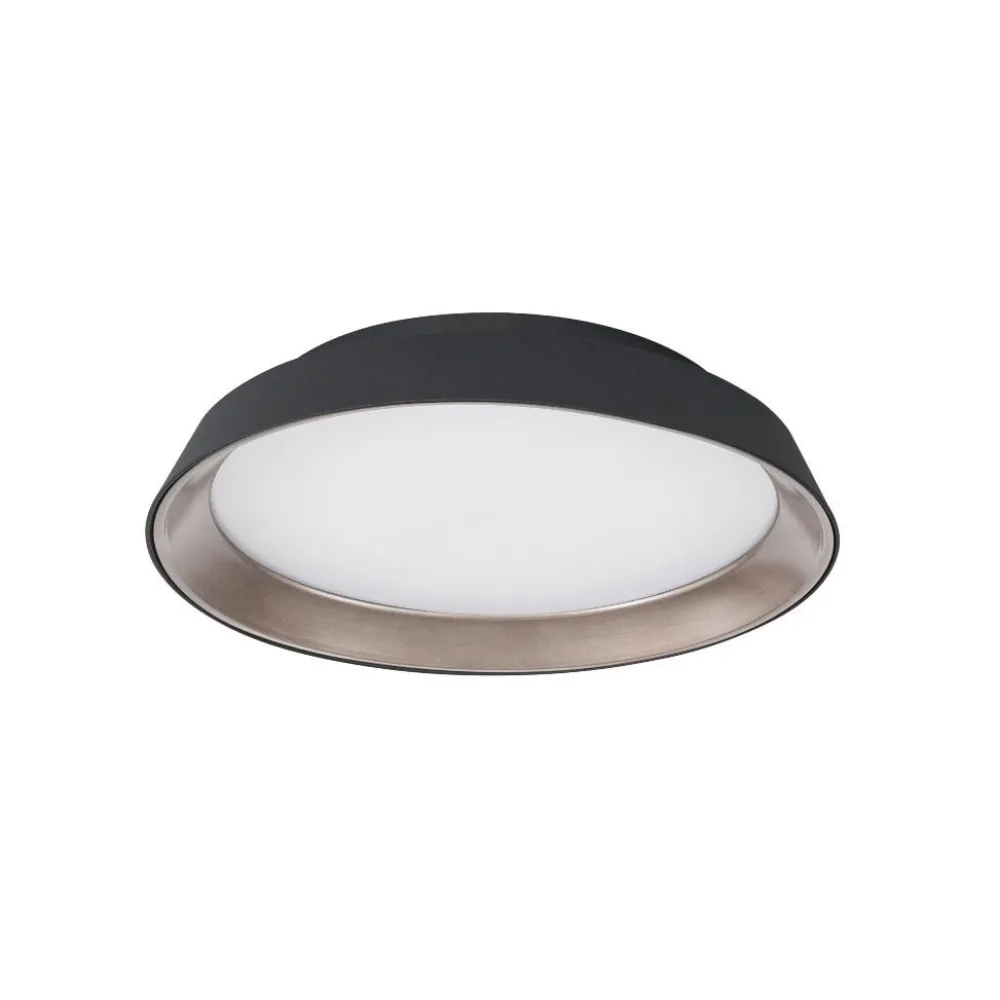 Plafoniere Moderne-Selezionato da Mazzolaluce Plafoniera moderna nera e marrone led 3000k dimmerabile