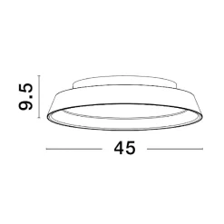 Plafoniere Moderne-Selezionato da Mazzolaluce Plafoniera moderna nera e marrone led 3000k dimmerabile