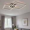 Plafoniere Moderne-Selezionato da Mazzolaluce Plafoniera moderna nera led 3000k rgb dimmerabile