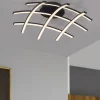 Plafoniere Moderne-Selezionato da Mazzolaluce Plafoniera moderna nera led 3000k dimmerabile per soggiorno
