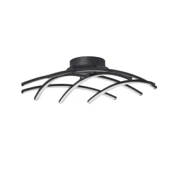 Plafoniere Moderne-Selezionato da Mazzolaluce Plafoniera moderna nera led 3000k dimmerabile per soggiorno