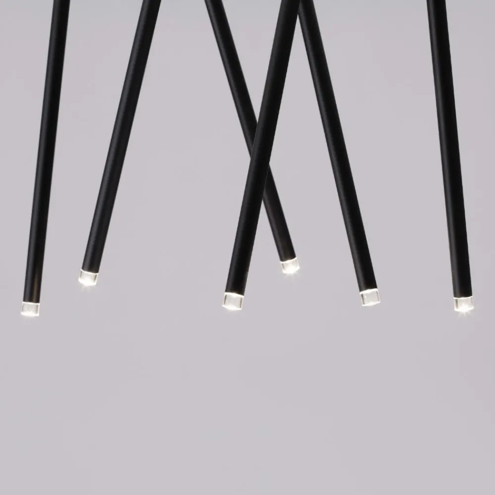 Plafoniere Moderne-Selezionato da Mazzolaluce Plafoniera moderna nera 6 led orientabili 3000k