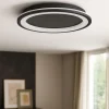 Plafoniere Moderne-Selezionato da Mazzolaluce Plafoniera moderna nera rotonda nera led 3000k