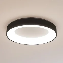 Plafoniere Moderne-Vivida International Plafoniera moderna nera vivida inner-r 60 led 50w 3000k 4000k dimmerabole