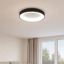 Plafoniere Moderne-Vivida International Plafoniera moderna nera vivida inner-r 60 led 50w 3000k 4000k dimmerabole