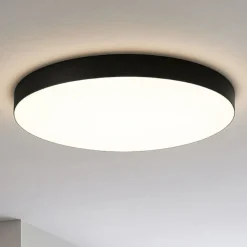 Plafoniere Moderne-Ondaluce Plafoniera moderna boiler nero led cct 3000k 4000k 40cm