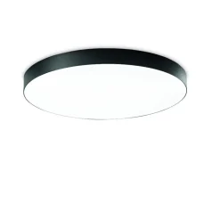 Plafoniere Moderne-Ondaluce Plafoniera moderna boiler nero led cct 3000k 4000k 40cm