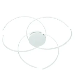 Plafoniere Moderne-Ondaluce Plafoniera moderna soffira bianca led 80w 3000k dimmerabile