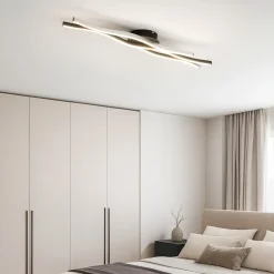 Plafoniere Moderne-Selezionato da Mazzolaluce Plafoniera moderna ondulata led da 2300k a 4000k dimmerabile