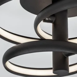 Plafoniere Moderne-Selezionato da Mazzolaluce Plafoniera moderna orientabile led 3000k dimmerabile nera