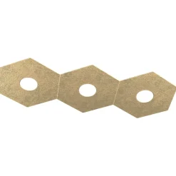 Plafoniere Moderne-Top Light Plafoniera moderna oro hexagon