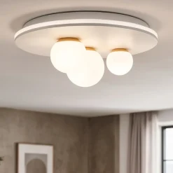 Plafoniere Moderne-Perenz Illuminazione Plafoniera moderna per camera da letto bianco oro perenz ball