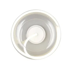 Plafoniere Moderne-Selezionato da Mazzolaluce Plafoniera moderna per cucina vetro trasparente led 26w 4000k