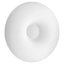 Plafoniere Moderne-Ondaluce Plafoniera moderna per salotto vetro bianco metallo pl dodi