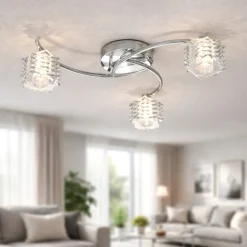 Plafoniere Moderne-Top Light Plafoniera moderna per salotto in vetro rubik