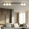 Plafoniere Moderne-Perenz Illuminazione Plafoniera moderna per soggiorno grigio titanio snooky perenz