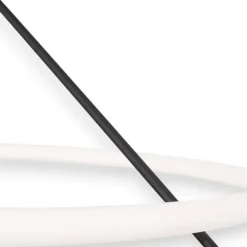 Plafoniere Moderne-Selezionato da Mazzolaluce Plafoniera moderna per soggiorno design anello luminoso 30w 3000k