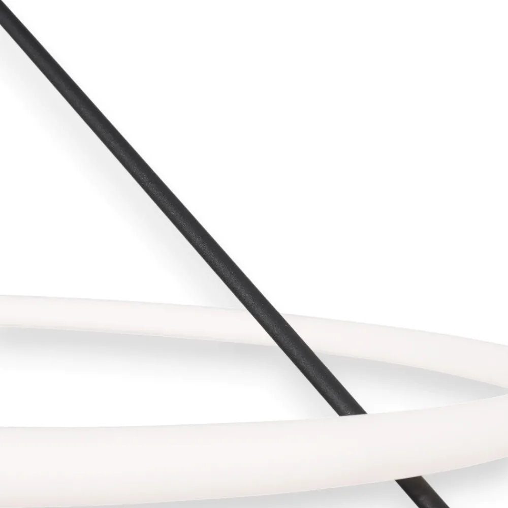 Plafoniere Moderne-Selezionato da Mazzolaluce Plafoniera moderna per soggiorno design anello luminoso 30w 3000k