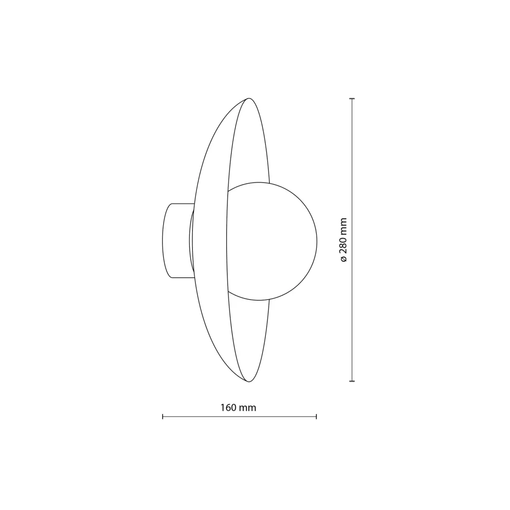 Plafoniere Moderne-Selezionato da Mazzolaluce Plafoniera moderna piatto marrone sfera di vetro bianco