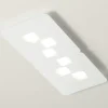 Plafoniere Moderne-Gea Luce Plafoniera moderna rettangolare bilbao bianca